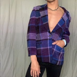 unisex purple blazer